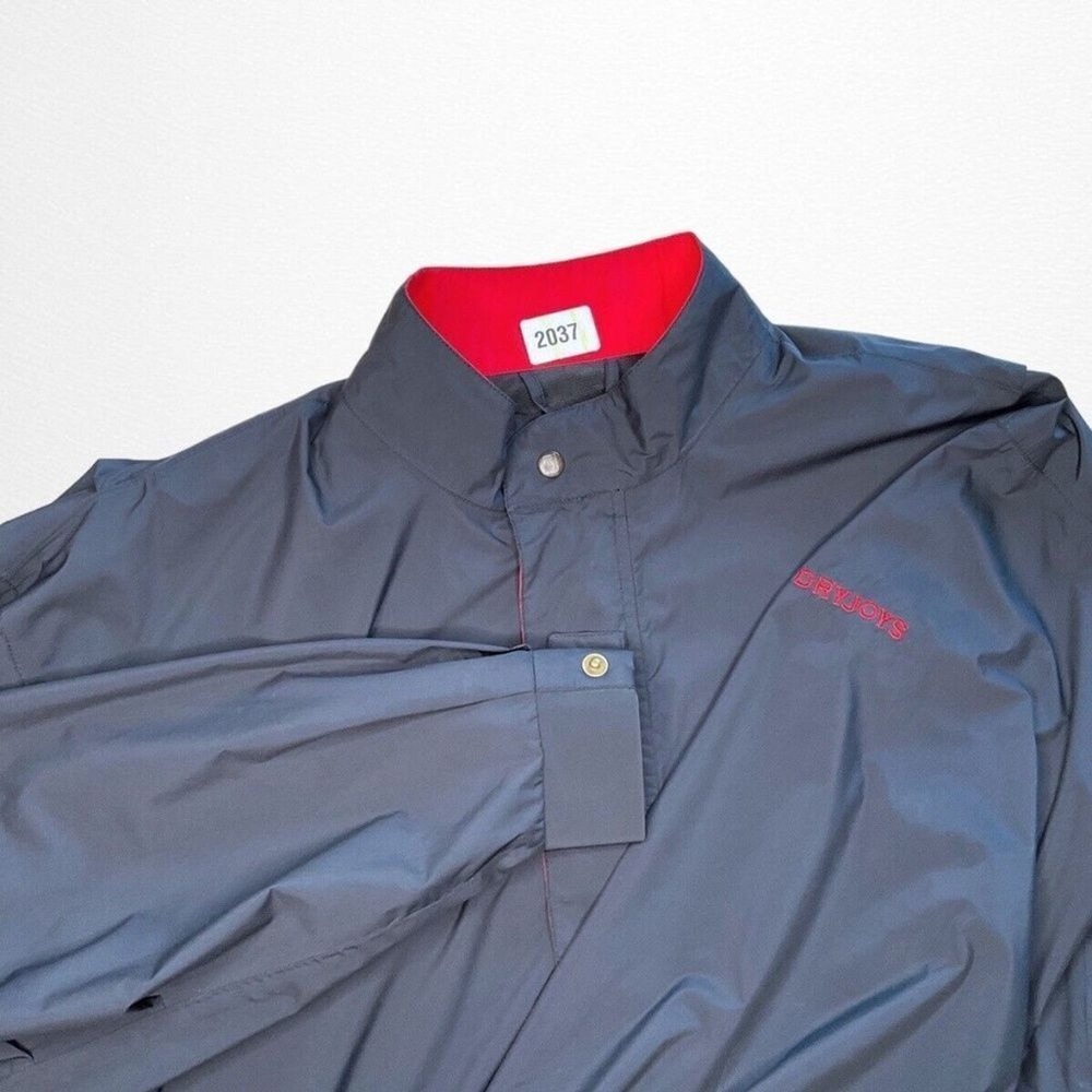 FootJoy DryJoys Black Long Sleeve 11"‎ Zip Windbreaker Golf Jacket Men L China